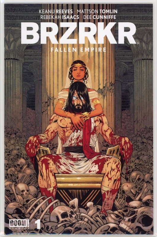 Brzrkr: Fallen Empire #1 (Boom! Studios, 2023), raw comic book in NM+ 9.6 condition — front cover