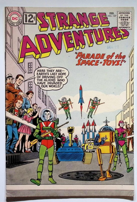 Strange Adventures #137 (DC Comics, 1962), raw, ungraded comic book — front cover