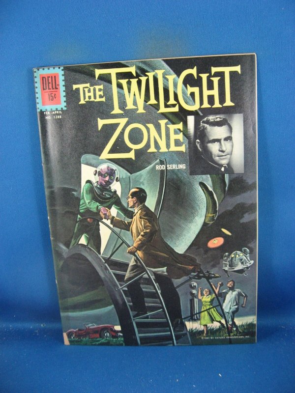 Four Color 1288 Vf- Twilight Zone #2 (Dell Comics, 1962), raw comic book in VF- condition — front cover