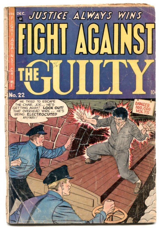 Fight Against the Guilty #22 - 1954 - Story - G/VG - Comic Book (1954), raw comic book in VG condition — front cover