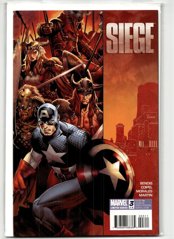 Siege #3 (2010), raw, ungraded comic book — front cover