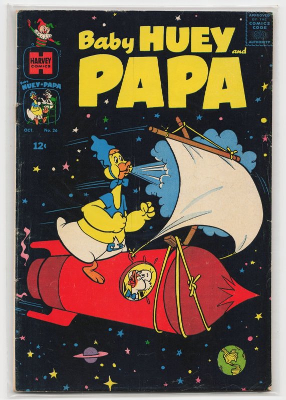 Baby Huey and Papa #26 (Harvey Comics, 1966), raw, ungraded comic book — front cover