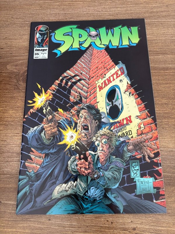Spawn #35 (Image Comics, 1995), raw comic book in NM condition — front cover
