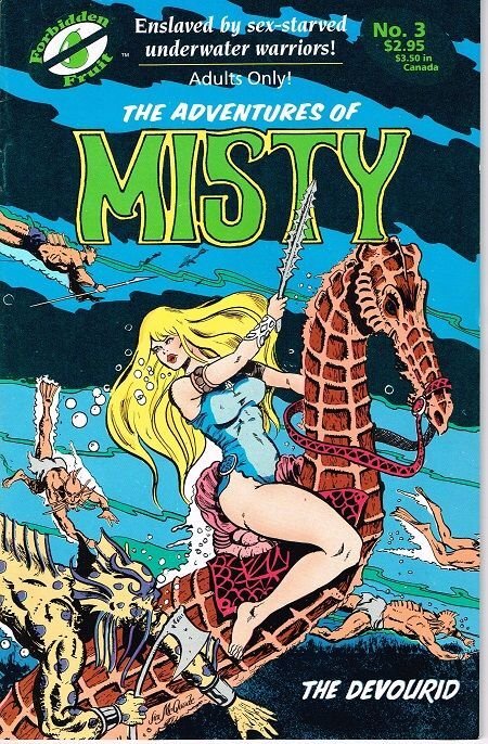 The Adventures of Misty #3 (1991), raw, ungraded comic book — front cover