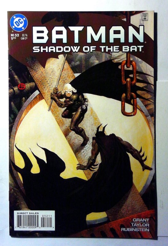 Batman Shadow of the Bat #52 (DC Comics, 1996), raw, ungraded comic book — front cover