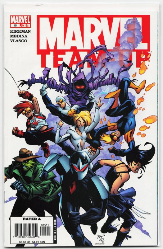 Marvel Team-Up #15 (Marvel Comics, 2006), raw, ungraded comic book — front cover