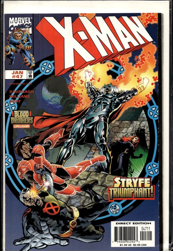 X-Man #47 (1999), raw, ungraded comic book — front cover