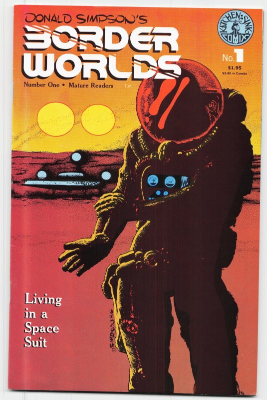 Border Worlds #1, raw, ungraded comic book — front cover
