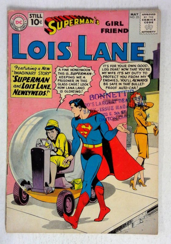 Superman's Girl Friend Lois Lane #25 (DC Comics, 1961), raw comic book in VG condition — front cover