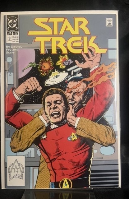 Star Trek #9 (DC Comics, 1990), raw, ungraded comic book — front cover