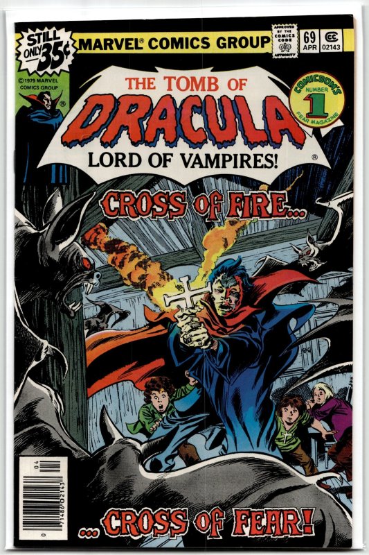 Tomb of Dracula #69 (Marvel Comics, 1979), raw, ungraded comic book — front cover