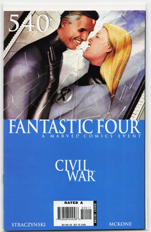 Fantastic Four #540 (Marvel Comics, 2006), raw, ungraded comic book — front cover