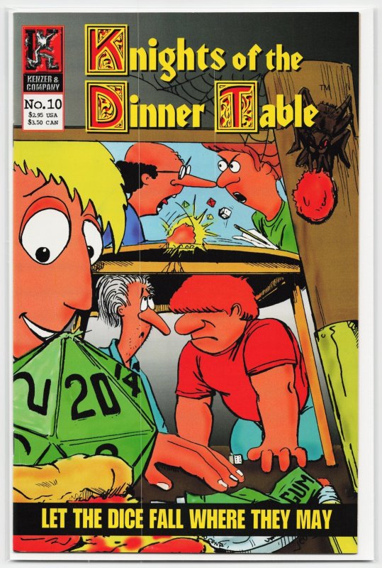 Knights of the Dinner Table #10 (1997), raw, ungraded comic book — front cover