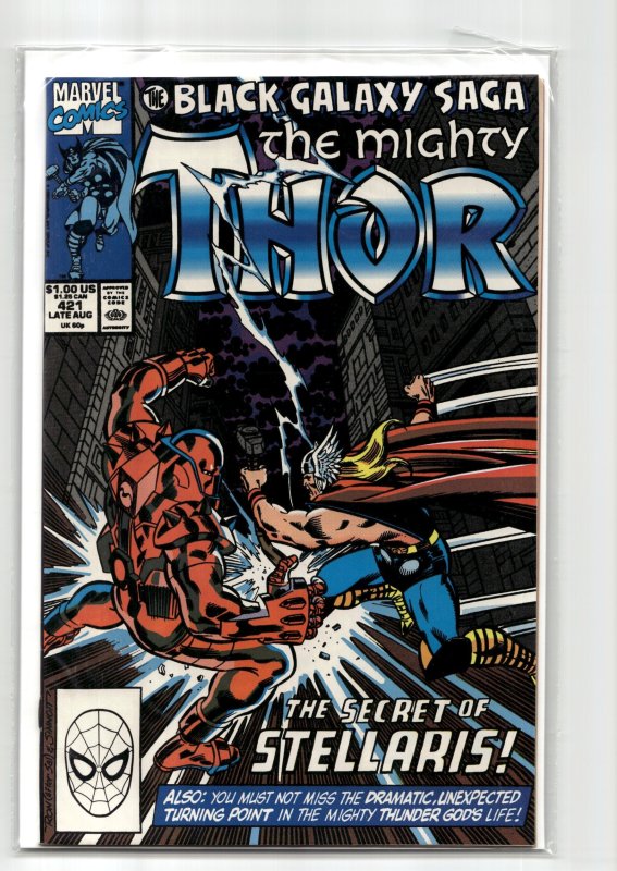 The Mighty Thor #421 (Marvel Comics, 1990), raw, ungraded comic book — front cover