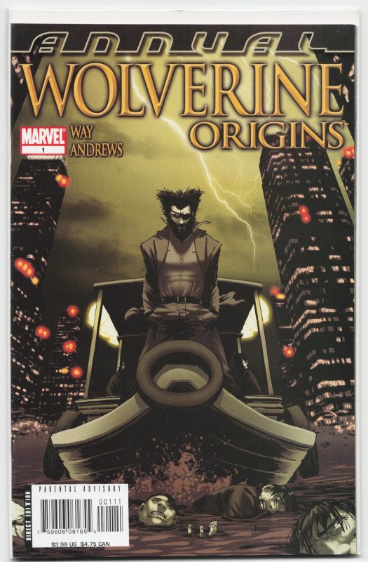 Wolverine Origins Annual (2007) Wolverine (2007), raw, ungraded comic book — front cover