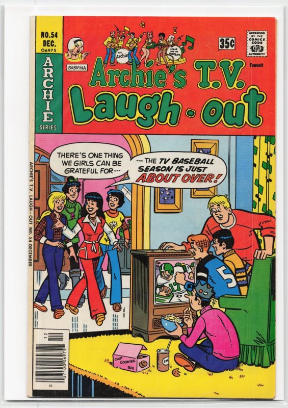 Archie's TV Laugh-Out #54 (Archie Comics, 1977), raw, ungraded comic book — front cover
