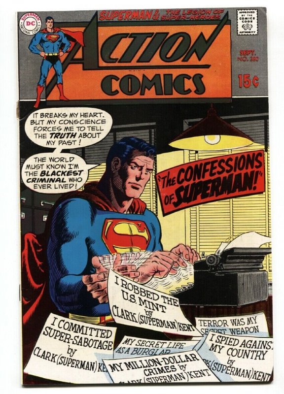Action Comics #380 (DC Comics, 1969), raw, ungraded comic book — front cover