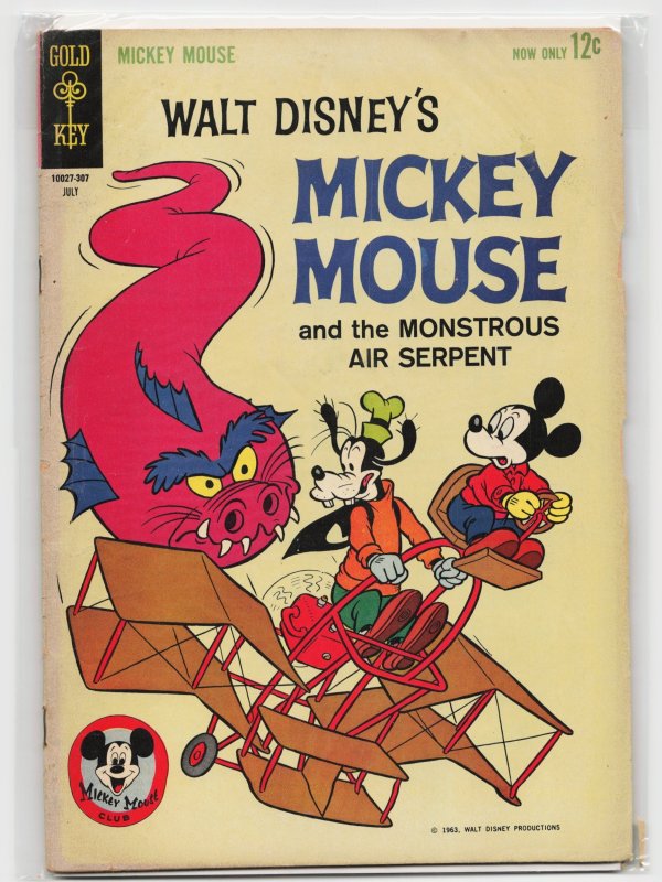Mickey Mouse #88 (Gold Key, 1963), raw, ungraded comic book — front cover