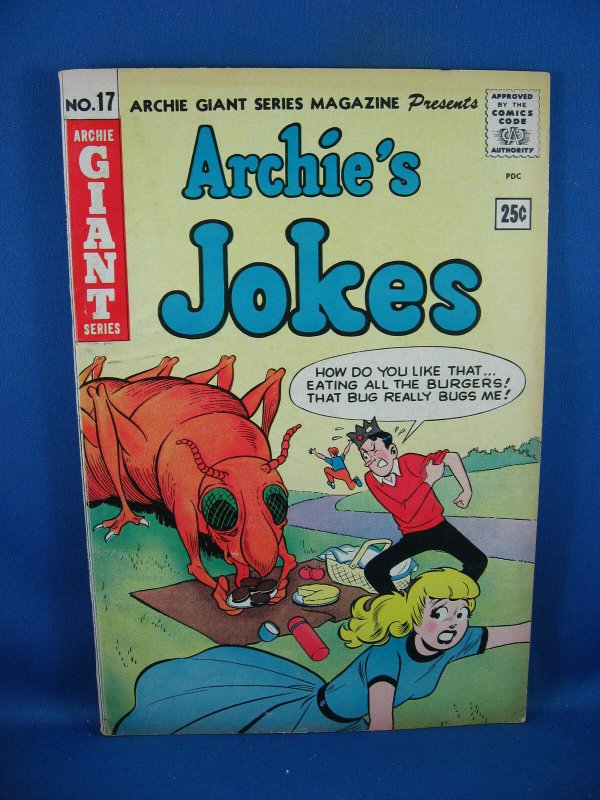 Archie Giant Series #17 (1962), raw comic book in VG condition — front cover