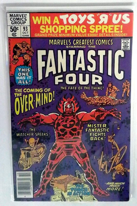 Marvel's Greatest (Fantastic Four) #93 (Marvel Comics, 1980), raw comic book in 8.0 condition — front cover