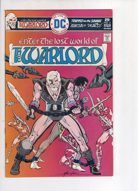 Warlord #2 (DC Comics, 1976), raw comic book in VF 8.0 condition — front cover