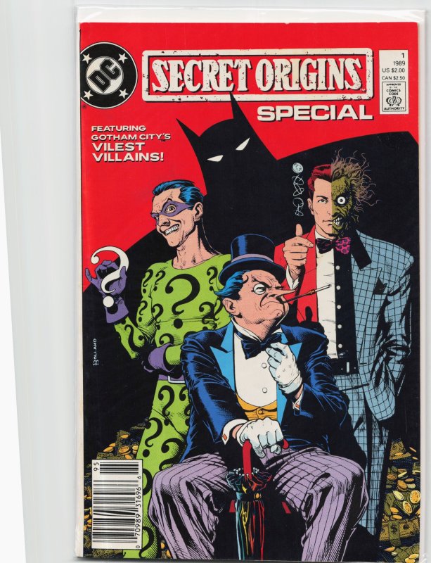 Secret Origins Special (1989) Two-Face (DC Comics, 1989), raw, ungraded comic book — front cover