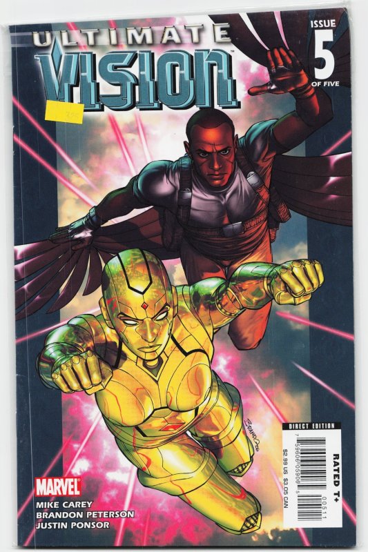 Ultimate Vision #5 (2008), raw, ungraded comic book — front cover