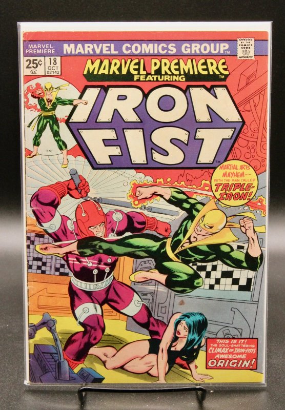 Marvel Premiere #18 (Marvel Comics, 1974), raw, ungraded comic book — front cover