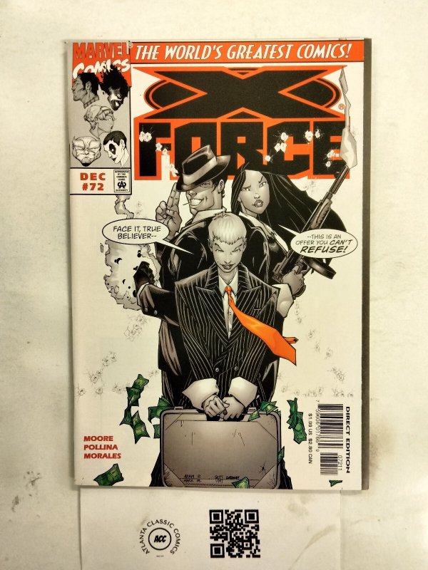 X-Force #72 (Marvel Comics), raw comic book in NM condition — front cover