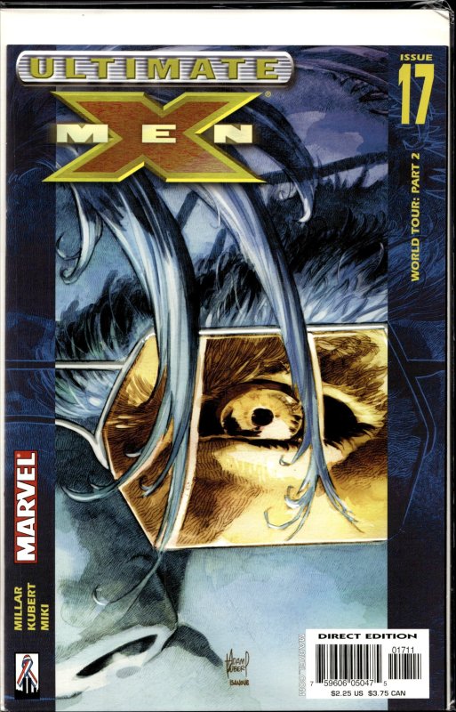 Ultimate X-Men #17 (Marvel Comics, 2002), raw, ungraded comic book — front cover