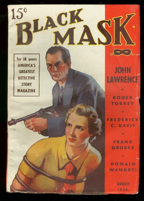 Black Mask Detective Stories Aug '38 Wild Cover Pulp FN (Popular Publications, 1938), raw comic book in FN condition — front cover