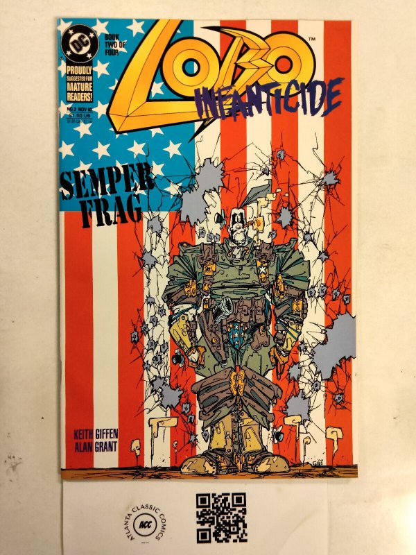 Lobo Infanticide #2 (DC Comics, 1992), raw comic book in NM condition — front cover