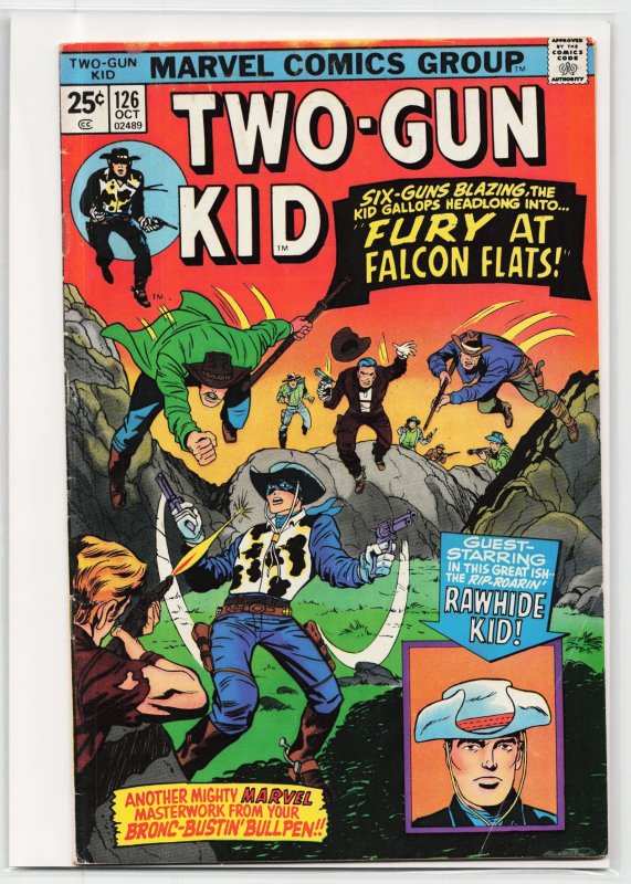 Two-Gun Kid #126 (Marvel Comics, 1975), raw, ungraded comic book — front cover