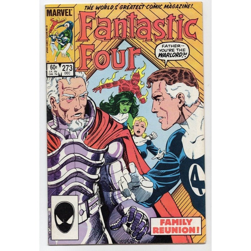Fantastic Four #273 (Marvel Comics, 1984), raw comic book in VF- 7.5 condition — front cover