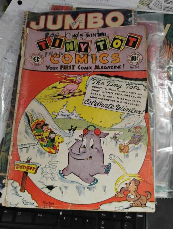 Tiny Tot Comics #5 (1946), raw, ungraded comic book — front cover