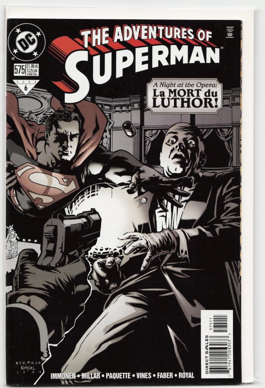 Adventures of Superman #575 (DC Comics, 2000), raw, ungraded comic book — front cover