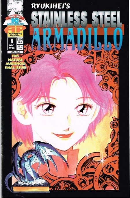 Stainless Steel Armadillo #6 (1995), raw, ungraded comic book — front cover