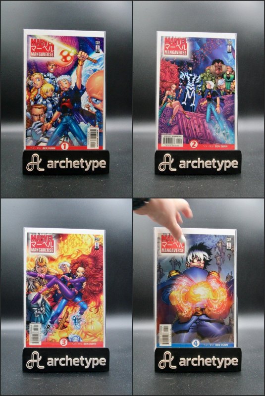 Marvel Mangaverse #1-4 – Marvel (2002) (4 Issue Run) NM Avg (Marvel Comics, 2002), raw comic book in NM condition — front cover