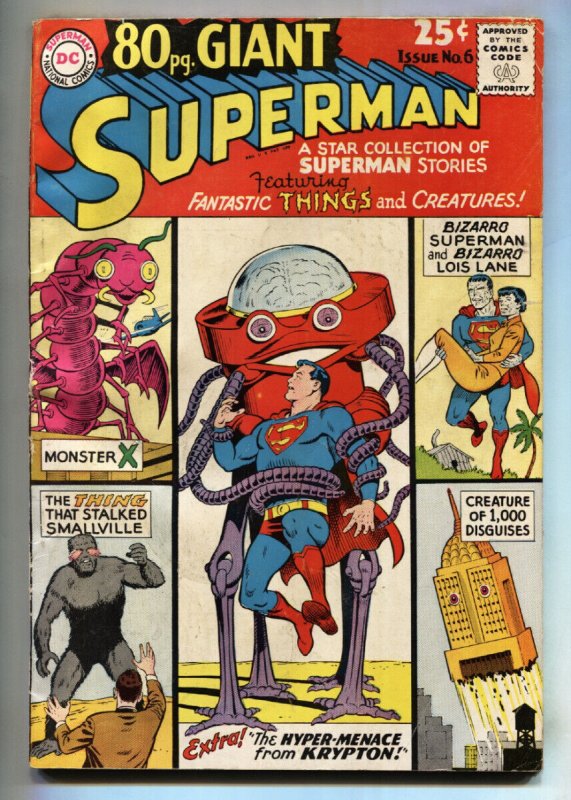 80 Page Giant #6 (DC Comics, 1965), raw, ungraded comic book — front cover