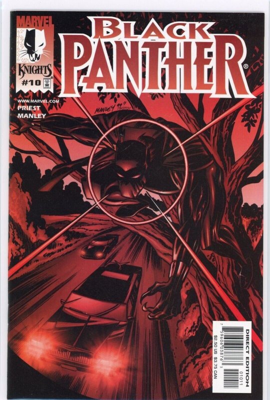 Black Panther #10 (Marvel Comics, 1999), raw comic book in NM 9.4 condition — front cover