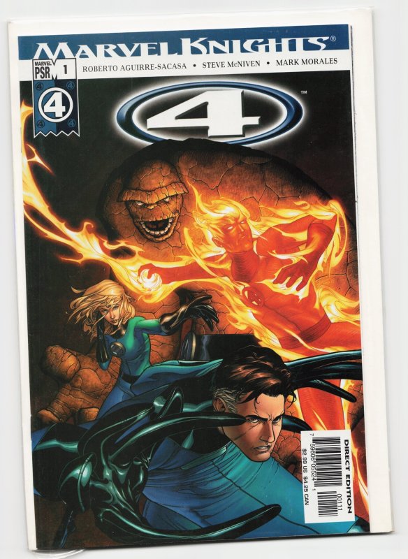 Marvel Knights: 4 #1 (Marvel Comics, 2004), raw, ungraded comic book — front cover