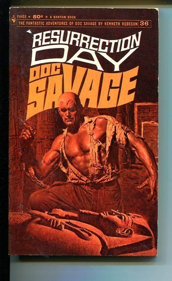 Pulp: Doc Savage-Resurrection Day #36, raw comic book in VG condition — front cover
