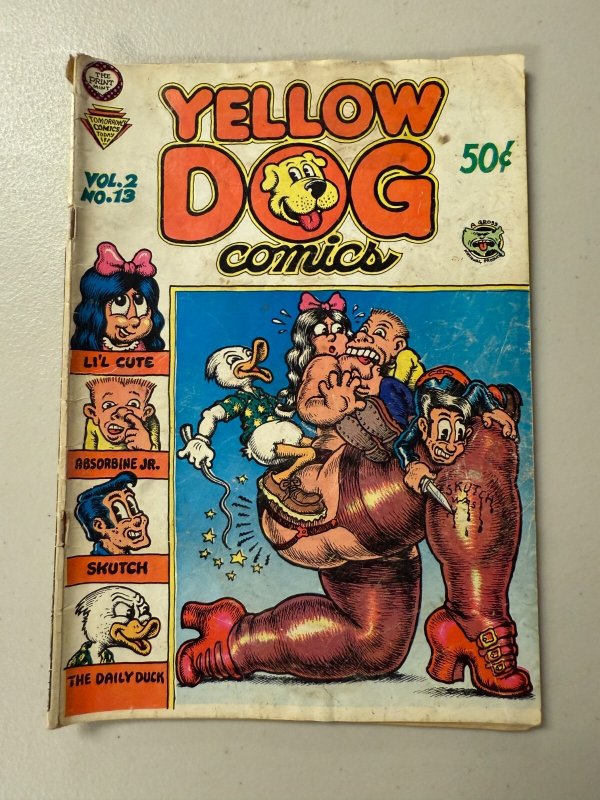 Yellow Dog Comics #13, raw comic book in VG- condition — front cover