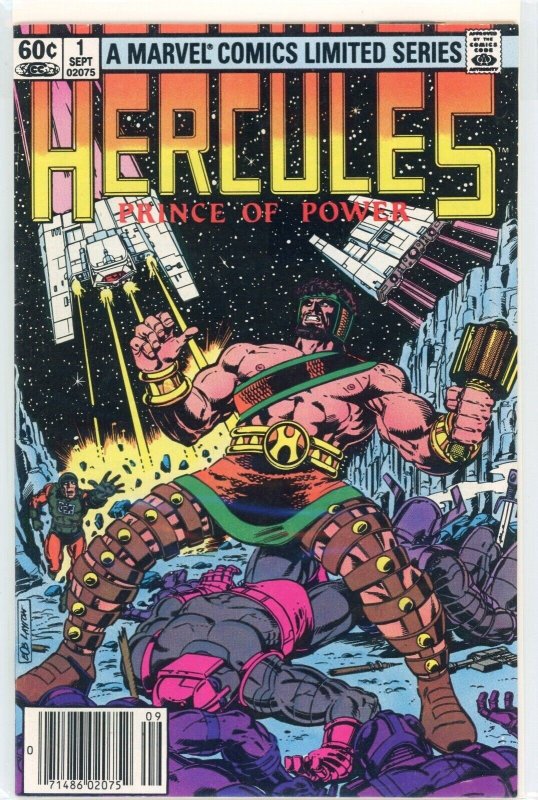Hercules #1 (Marvel Comics, 1982), raw comic book in VF+ 8.5 condition — front cover