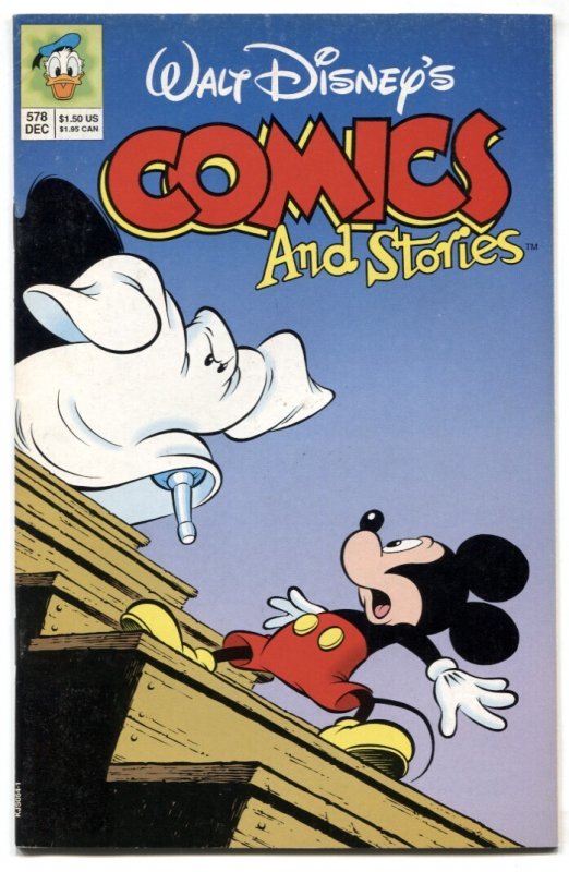 Walt Disney's Comics and Stories #578 (1992), raw comic book in FN/VF condition — front cover