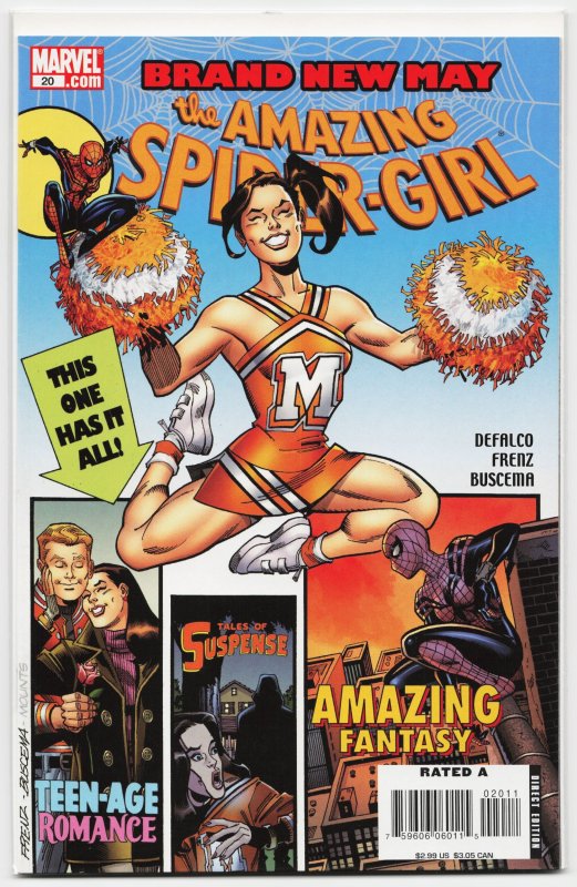 The Amazing Spider-Girl #20 (Marvel Comics, 2008), raw, ungraded comic book — front cover