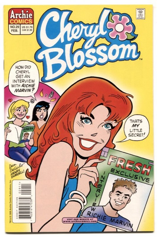 Cheryl Blossom #29 (Archie Comics, 1999), raw comic book in VF condition — front cover