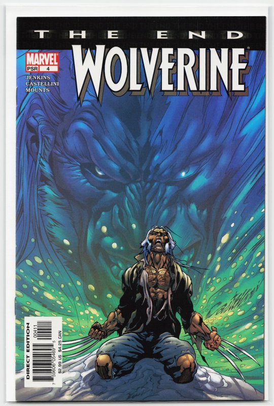 Wolverine: The End #4 (2004), raw, ungraded comic book — front cover