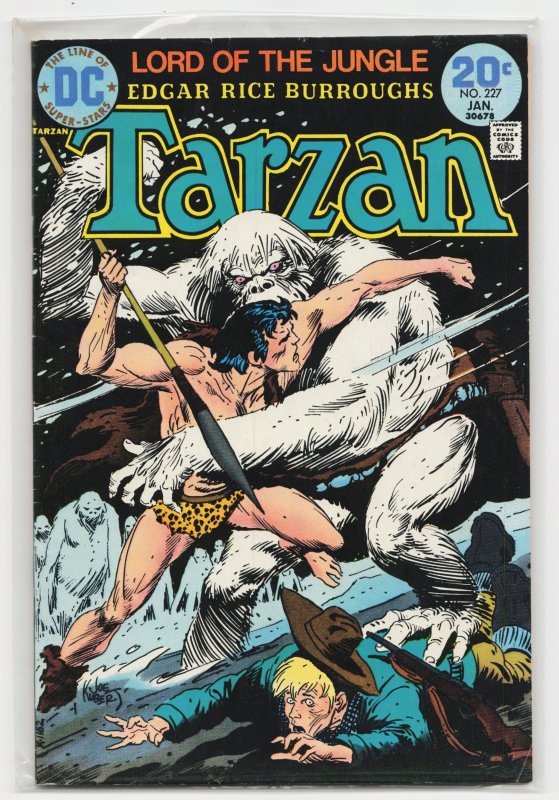 Edgar Rice Burroughs' Tarzan #227 (Gold Key, 1974), raw, ungraded comic book — front cover