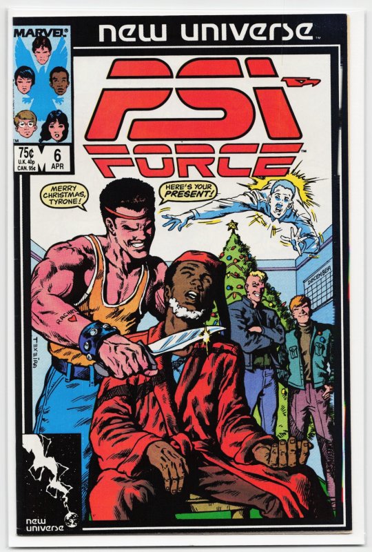 Psi-Force #6 (Marvel Comics, 1987), raw, ungraded comic book — front cover